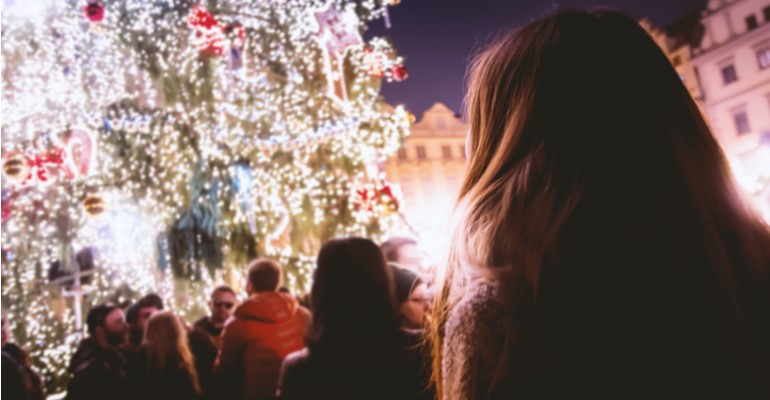 A Christmas market