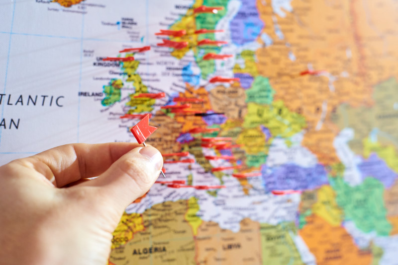 pin on map
