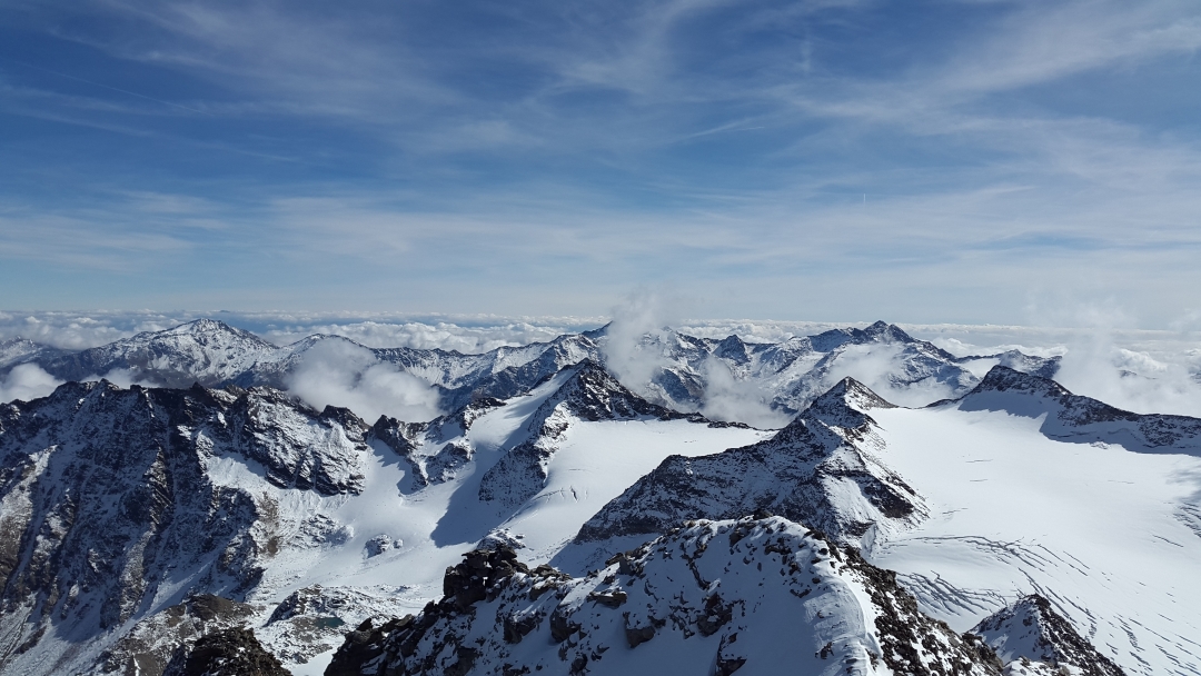 snowy mountains